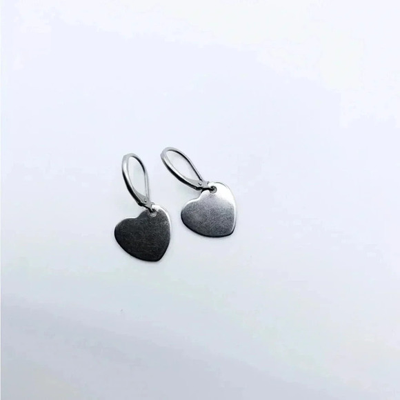 JCD Jewelry - Huggie Heart Hoops Earrings